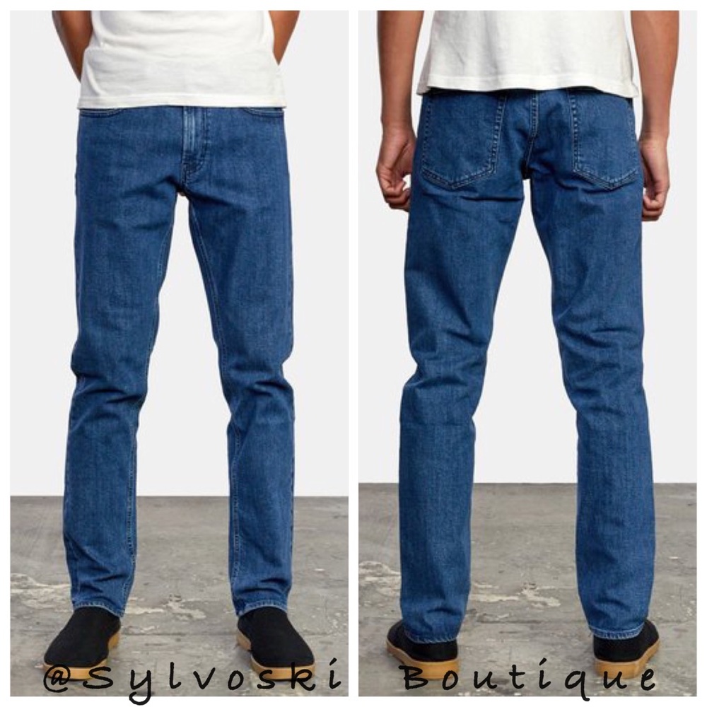 🔥RVCA DAGGERS SLIM FIT DENIM NWT
